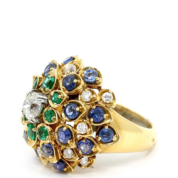 David Webb Antique Tri Colored Ring - Picture 14 of 17